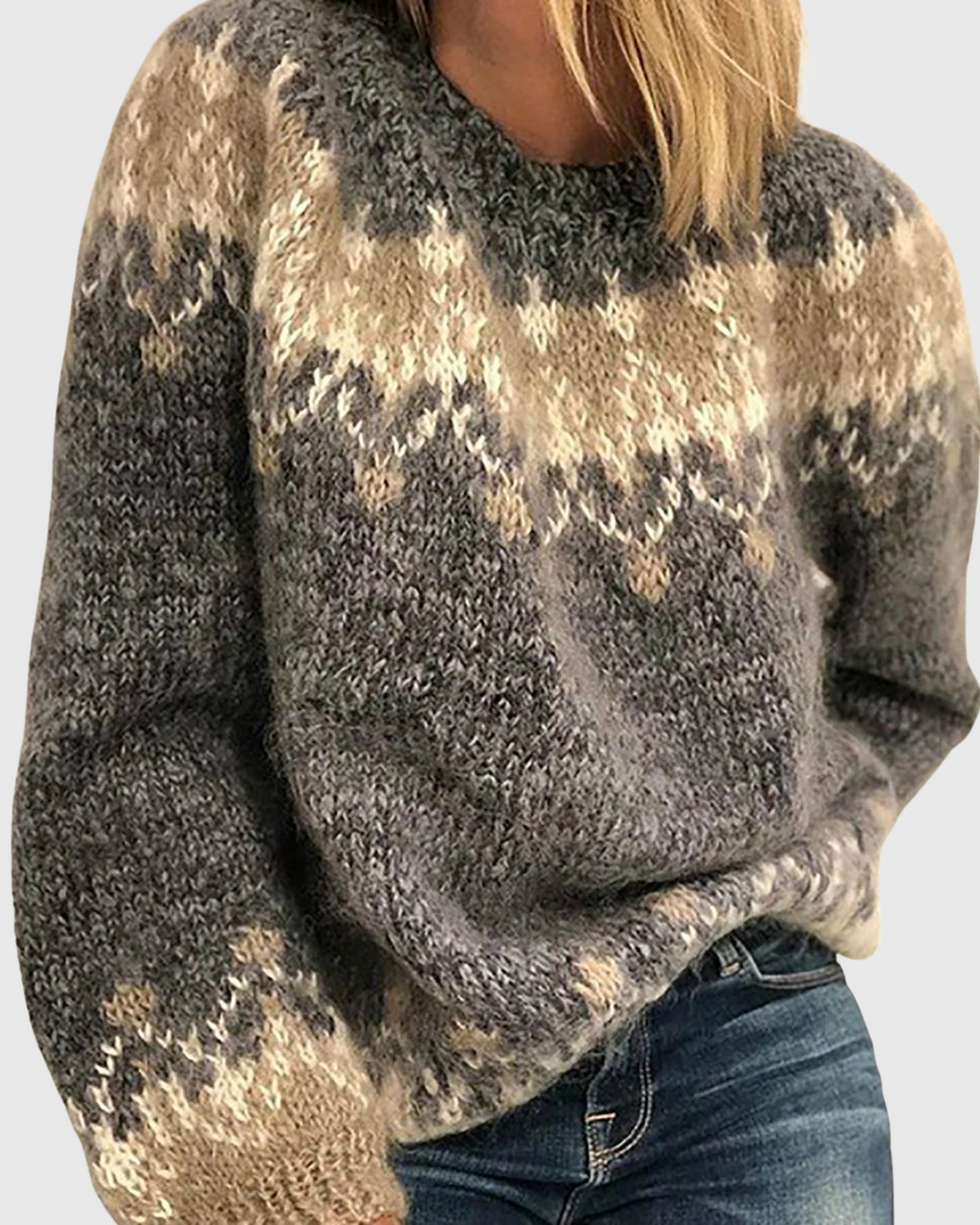MAJA | NORDIC PATTERN SWEATER