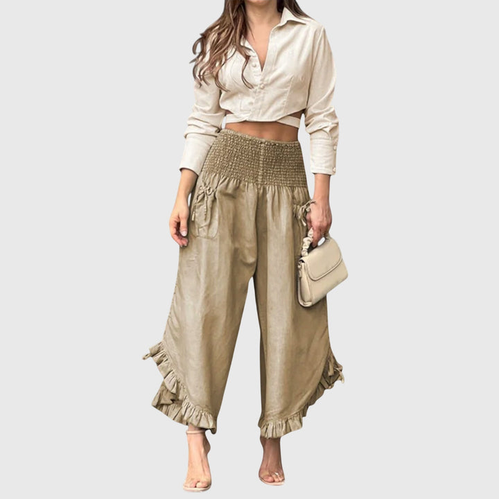 Florence | Casual Pants with Fashionable Pleats