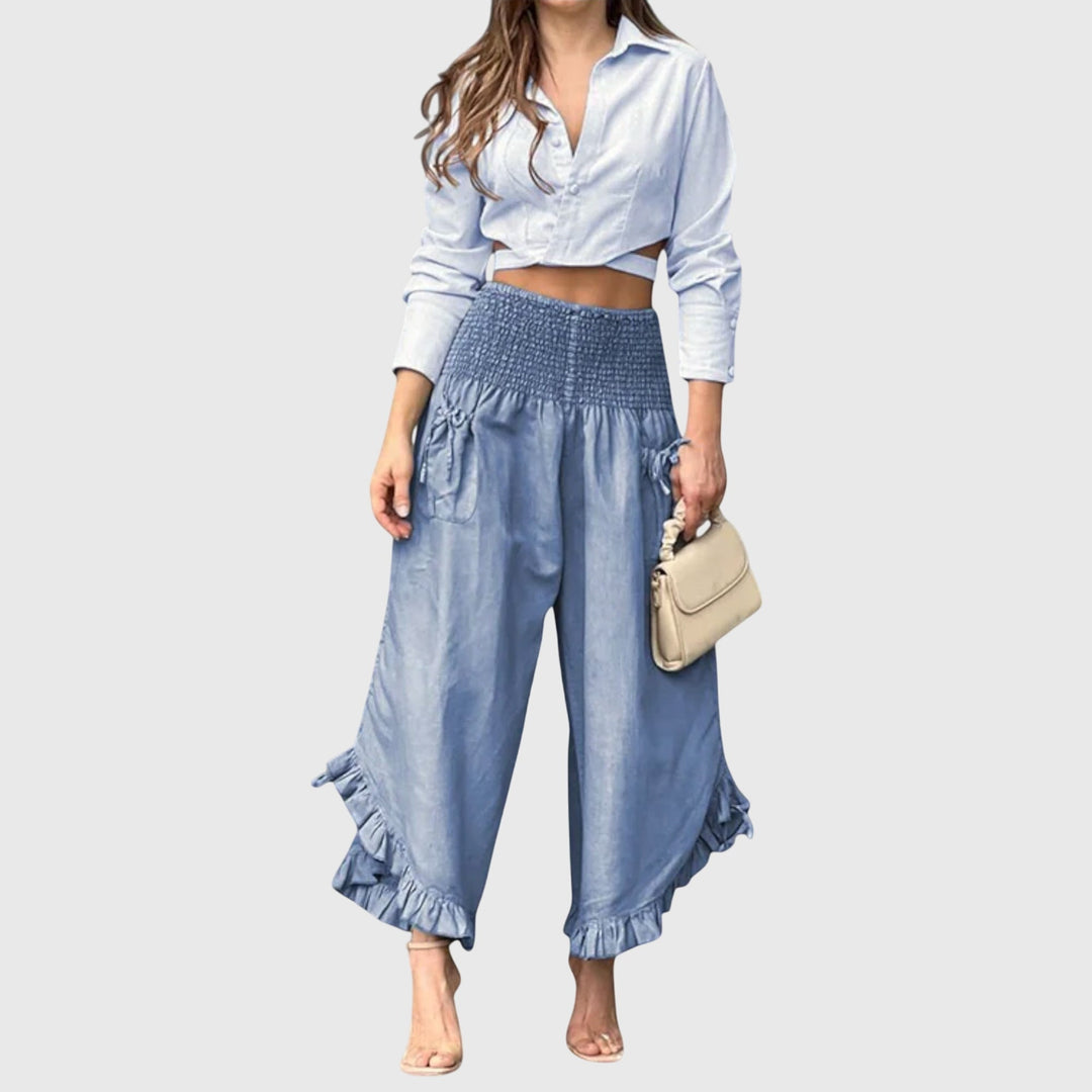 Florence | Casual Pants with Fashionable Pleats